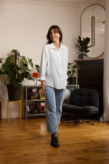 Chemise en lin blanche femme