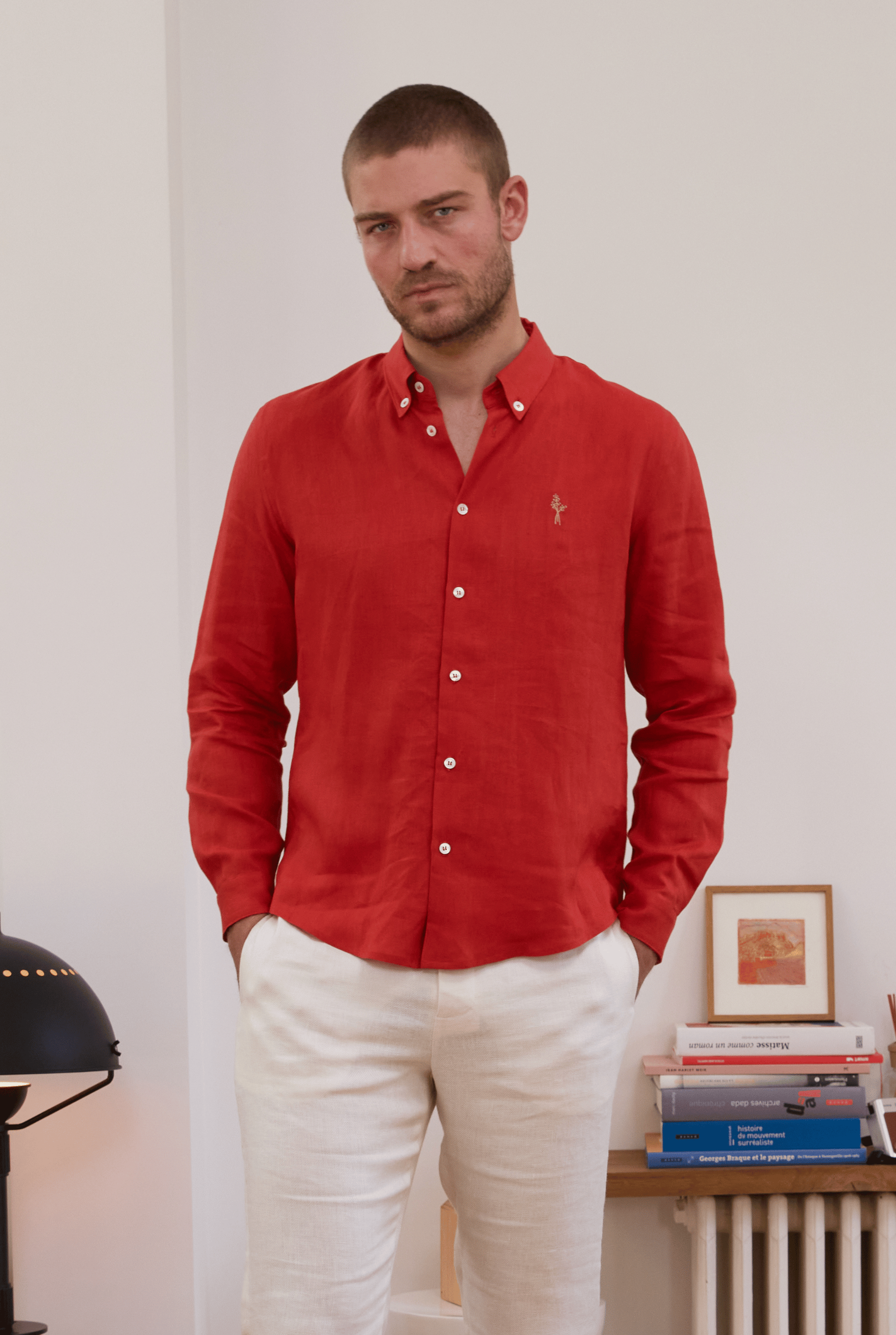 Chemise Lin Chemise Sur T Shirt Chemise En Lin - Main Image