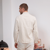Chemise en lin homme - Beige