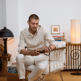 Chemise en lin homme - Beige