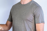 T shirt en lin homme - kaki