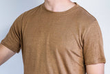 T shirt en lin homme - bronze