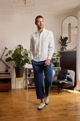 Chemise en lin homme - Blanc