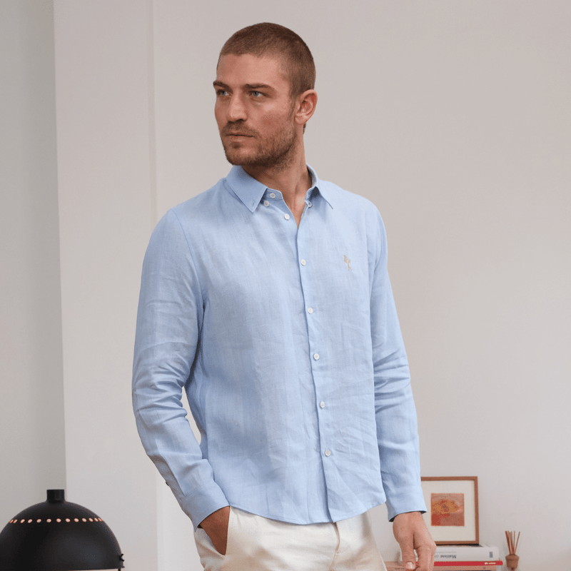 Chemise bleue ciel sale