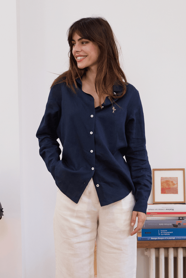 Vetement en lin femme sale