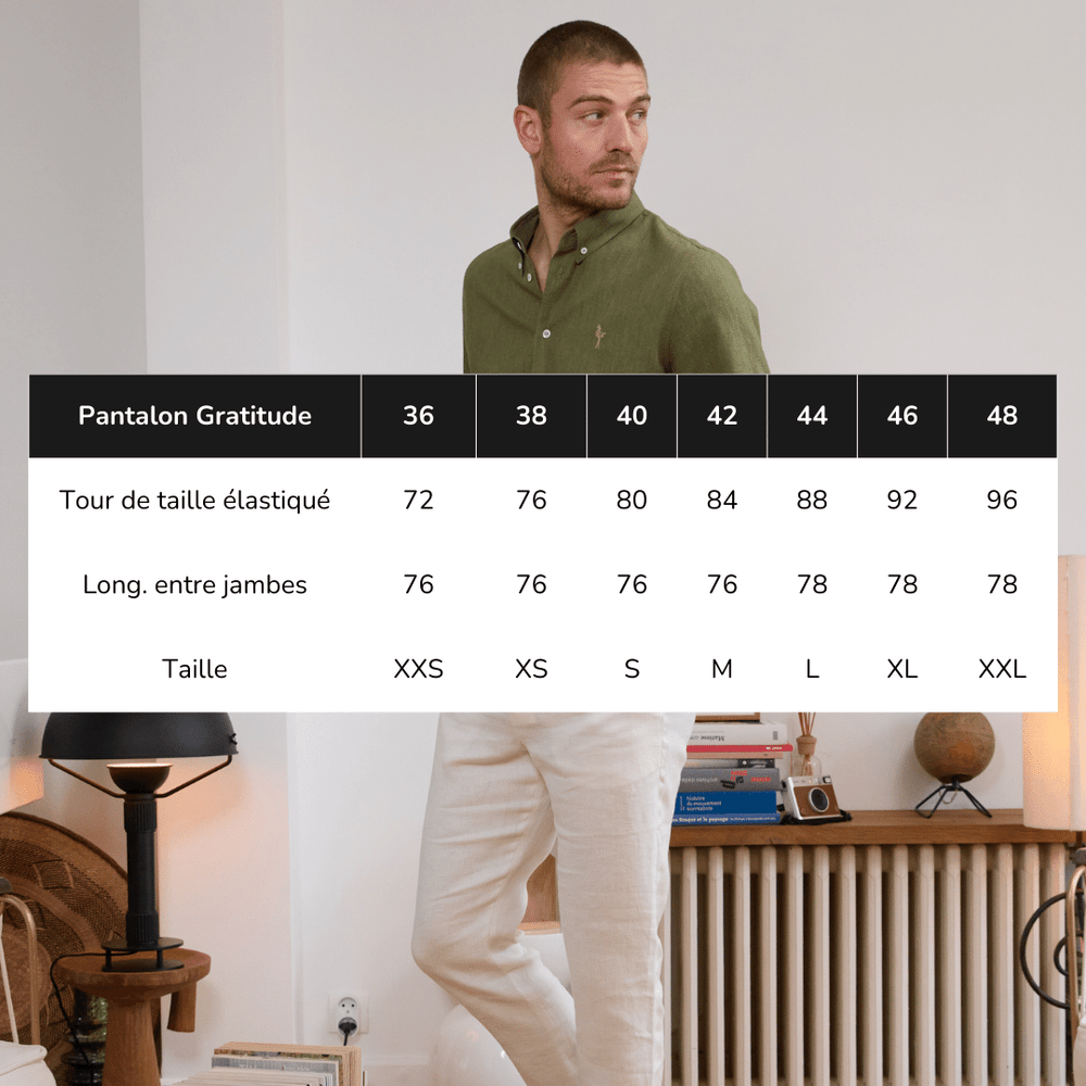 2 pantalons homme Gratitude