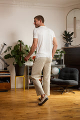 T shirt en lin homme - blanc