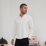 Chemise en lin homme - Blanc